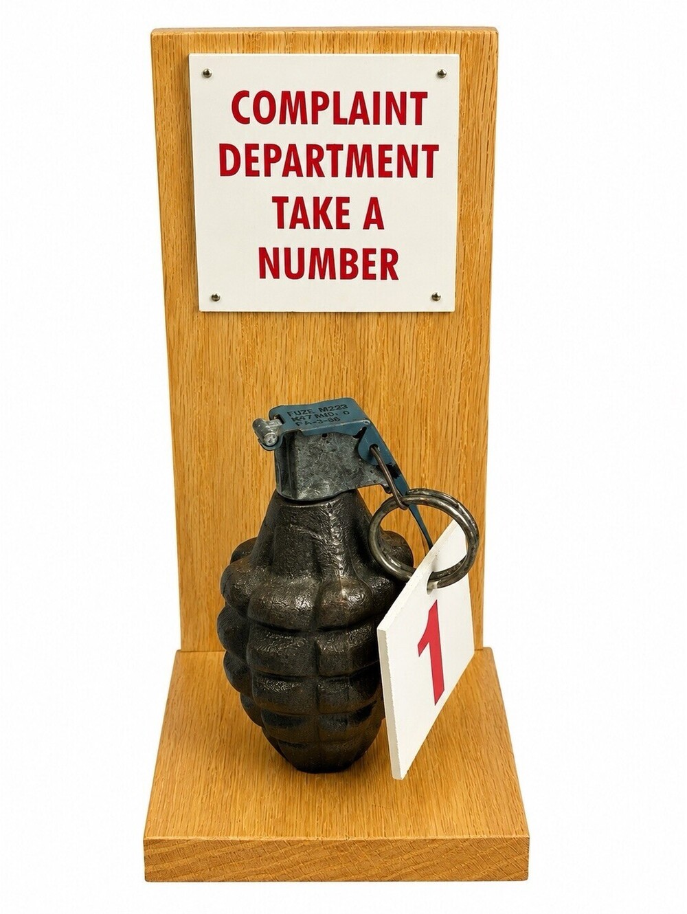 Vintage Complaint Department Take A Number Display
